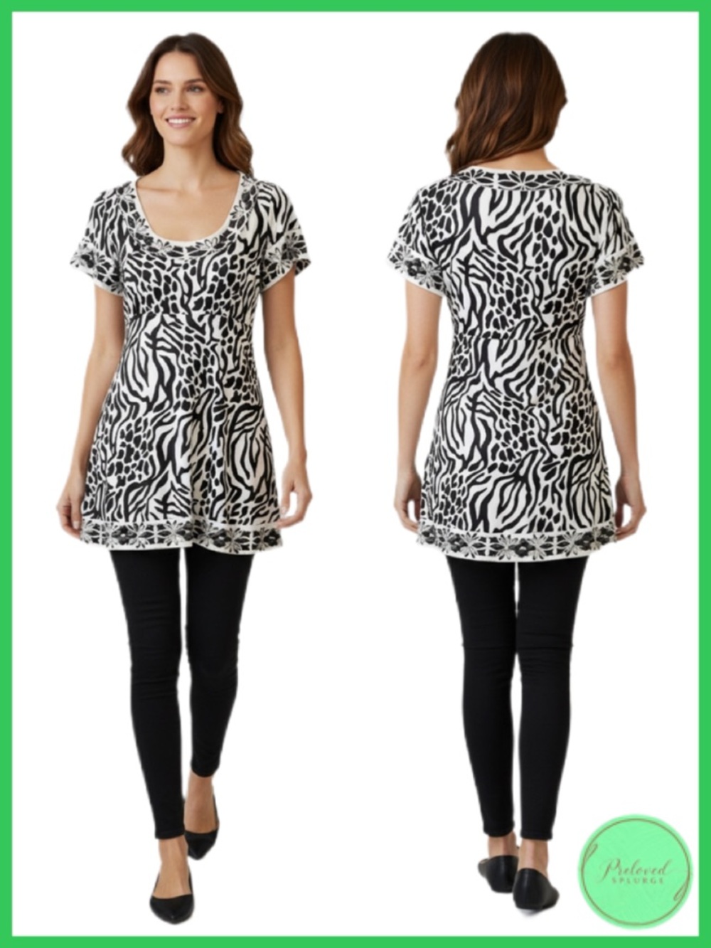 NWOT INC International Concepts Tunic Top Blouse